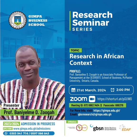Research Seminar : Research in African Context