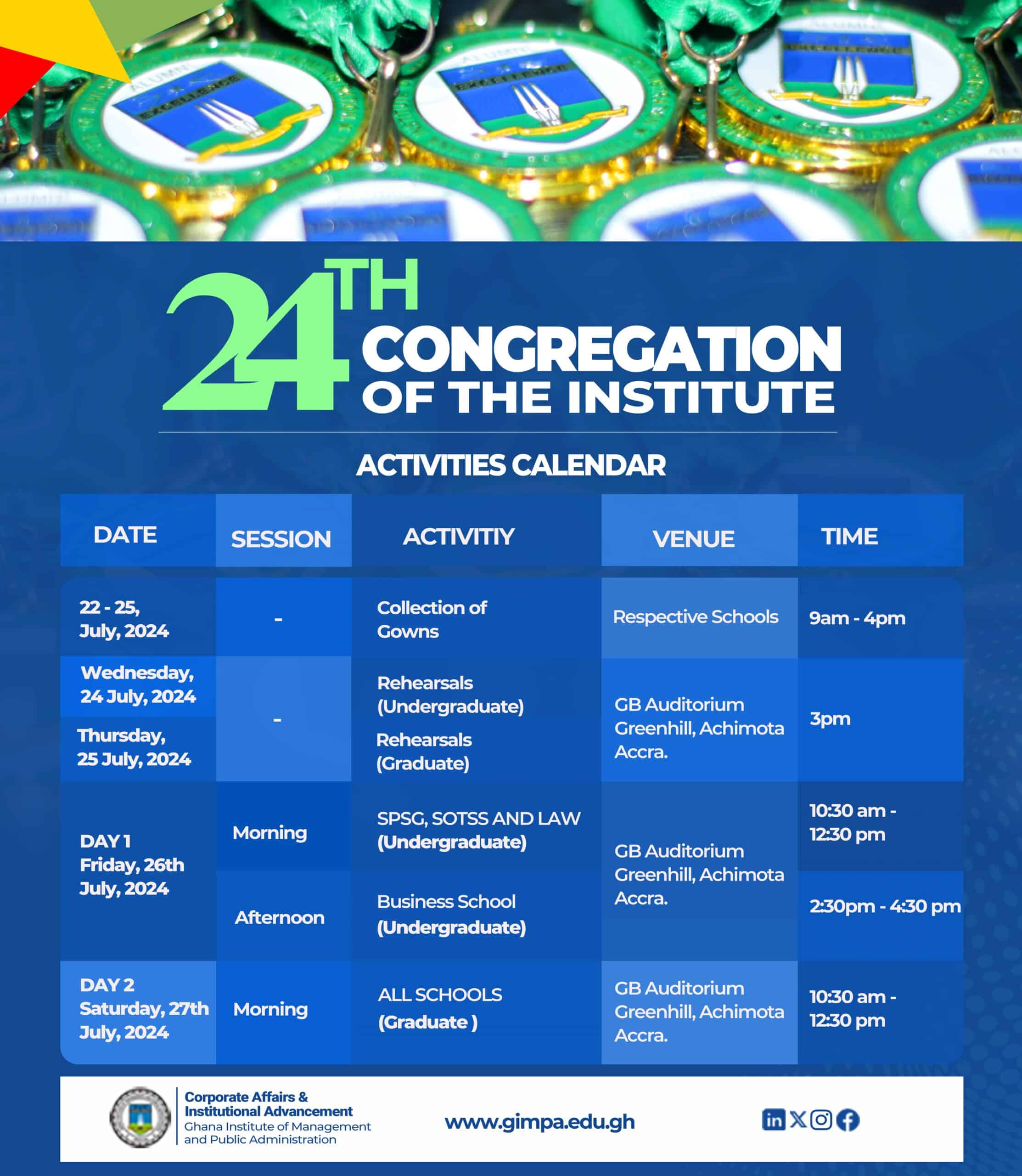 24th Congregation of the Institute- July 2024 Session