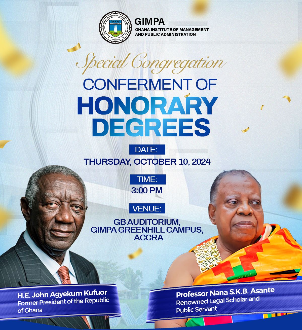 Special Congregation- Conferment of Honorary Degrees