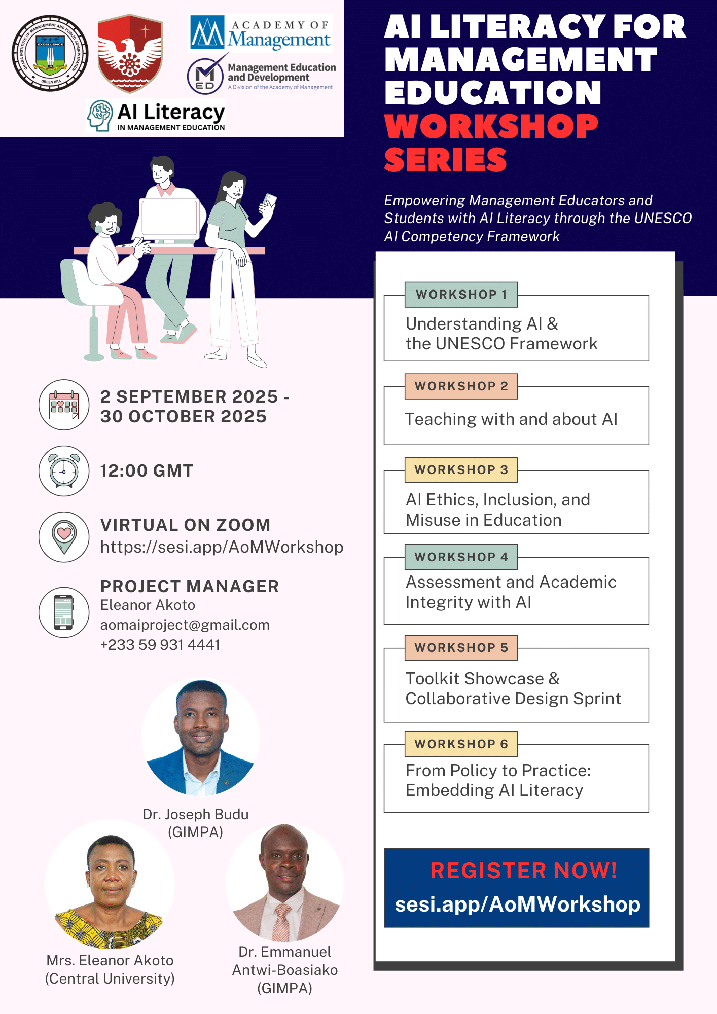 GIMPA to Host First Webinar on AI and Student Learning under AoM-Supported Project (Virtual)