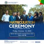 Matriculation Ceremony-September intakes 2025/2026 Admissions